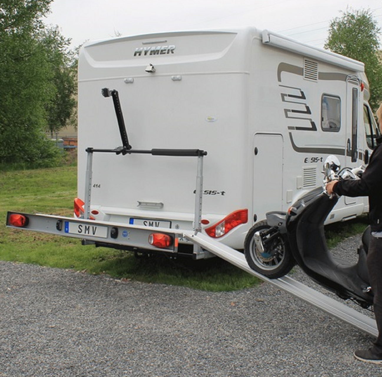 Motorradträger 130 kg klappbar für Wohnmobile – Detailbild 10